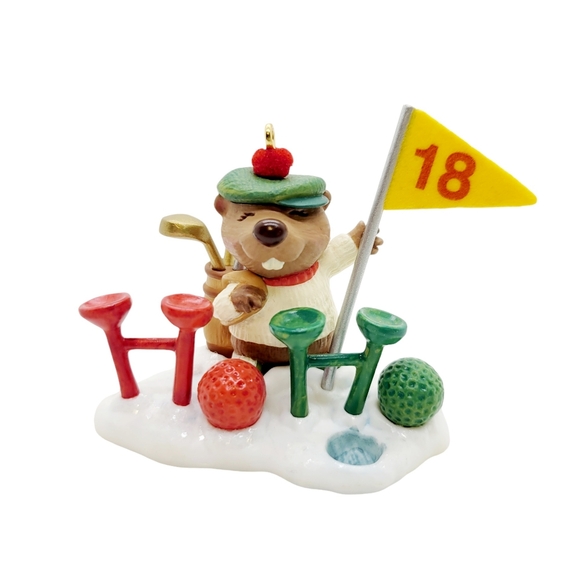 2003 Hallmark Keepsake Gopher Par 18 Golf Christmas Ornament Tammy Haddix Boxed - Picture 2 of 8
